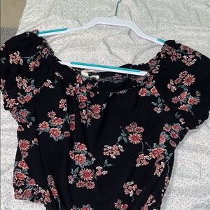 black off the shoulder top